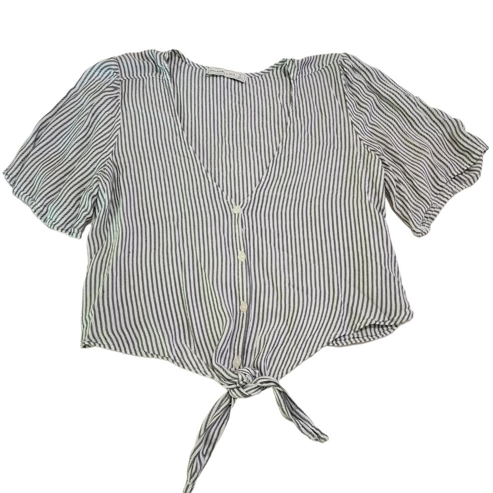 Abercrombie Striped Blouse, Size L